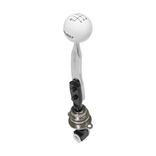 Load image into Gallery viewer, BilletPlus-Shifter-1015-Camaro-3.6L-V6-WMan-Trans-Chrome-Flat-Blade-White-Bal