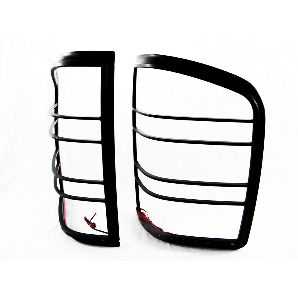 Black-09-14-Dodge-Ram-Led-Tail-Light-Bezel-With-Red-Led-Brake-And-Running-Lights
