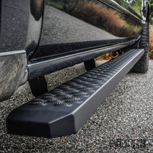 Load image into Gallery viewer, Black-86-Grate-Step-Cab-Length-Running-Boards-;-07-18-SilveradoSierra-Crew-Cab-1500-07-19-Hd