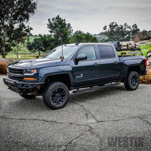Load image into Gallery viewer, Black-86-Grate-Step-Cab-Length-Running-Boards-;-07-18-SilveradoSierra-Crew-Cab-1500-07-19-Hd
