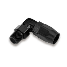 Load image into Gallery viewer, Black-Ano-90-Deg-12In-Npt-To-10-Swivelseal