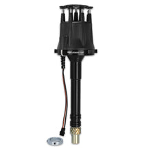 Load image into Gallery viewer, Black-Chevy-V8-Pro-Billet-Distributor-W-Locked-Out-Timing--Bronze-Gear