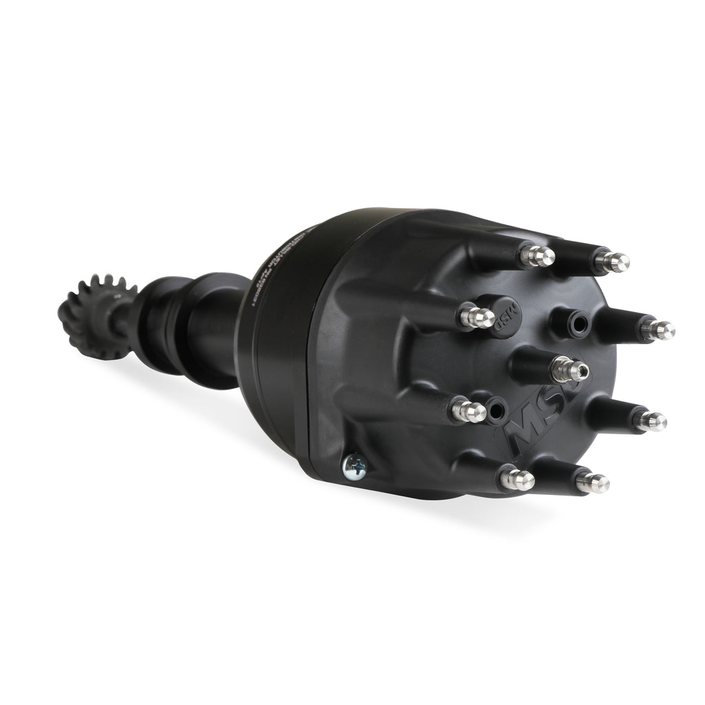 Black-Distributor,-Ford,-351C-460,-Ready-To-Run,-Steel-Gear