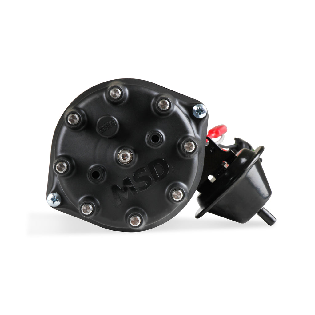 Black-Distributor,-Ford,-351C-460,-Ready-To-Run,-Steel-Gear
