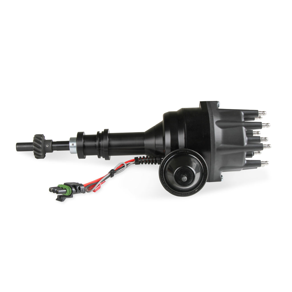 Black-Distributor,-Ford,-351C-460,-Ready-To-Run,-Steel-Gear