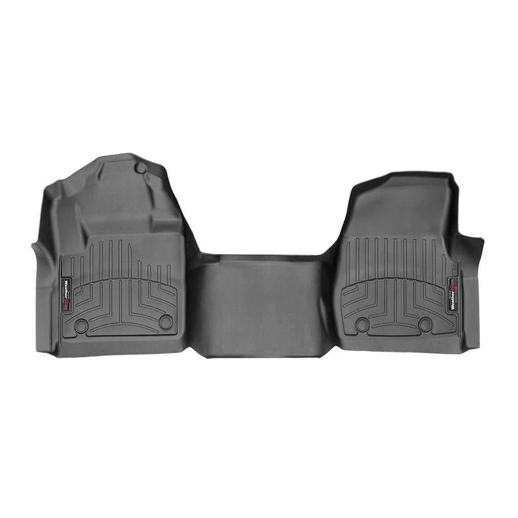 Black-Front-Floor-Liner-;-17-22-Super-Duty-Regular-Cab-Without-Floor-Mounted-4X4-Shifter