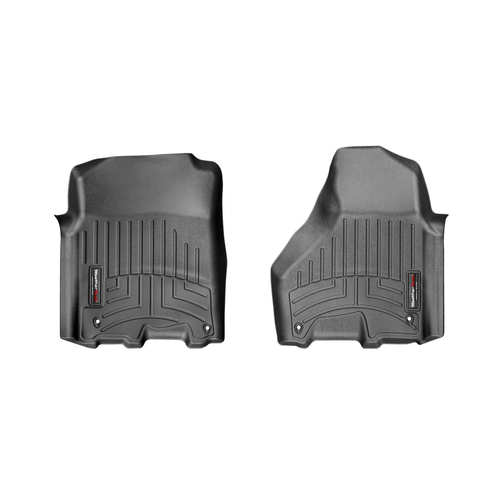 Black-Front-Floor-Liner-;-Ram-12-18-1500-19-23-1500-Classic-Crew-Cab-12-18-CrewMega-Cab-25003500-With-Driver--Passenger-Floor-Hooks