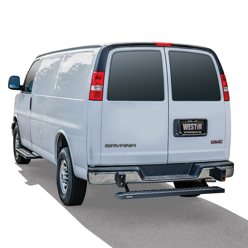 Black-Grate-Steps-;-15-24-Transit-;-Single-54-Passenger-Sliding-Door-;-Brackets-Sold-Seperately