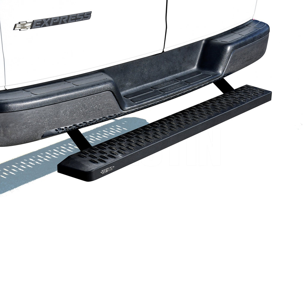 Black-Grate-Steps-;-15-24-Transit-;-Single-54-Passenger-Sliding-Door-;-Brackets-Sold-Seperately