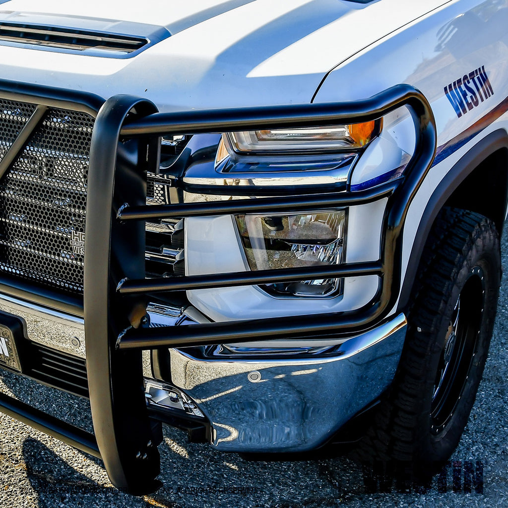 Black-Grille-Guard-20-23-Silverado-Hd-Must-Go-Via-Truck
