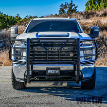 Load image into Gallery viewer, Black-Grille-Guard-20-23-Silverado-Hd-Must-Go-Via-Truck
