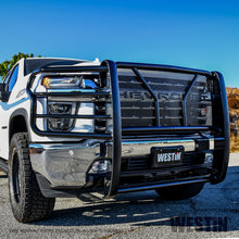 Load image into Gallery viewer, Black-Grille-Guard-20-23-Silverado-Hd-Must-Go-Via-Truck
