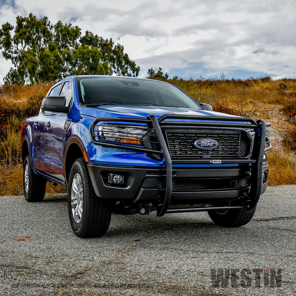 Black-Grille-Guard-;-19-22-Ranger-Must-Go-Via-Truck