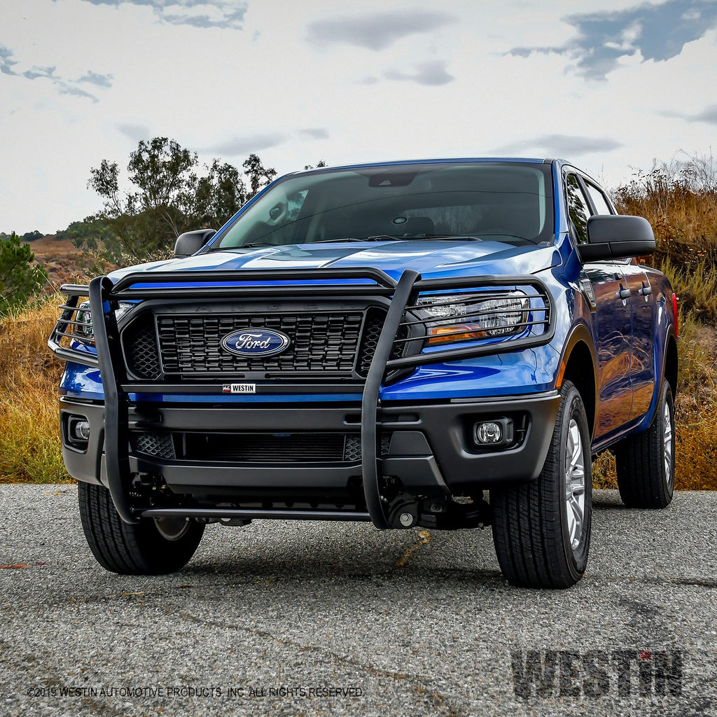 Black-Grille-Guard-;-19-22-Ranger-Must-Go-Via-Truck