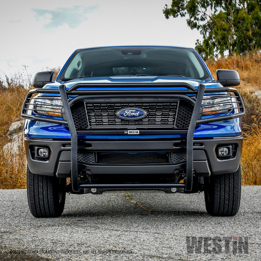 Black-Grille-Guard-;-19-22-Ranger-Must-Go-Via-Truck