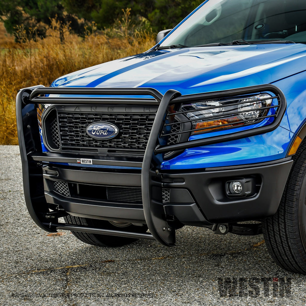 Black-Grille-Guard-;-19-22-Ranger-Must-Go-Via-Truck
