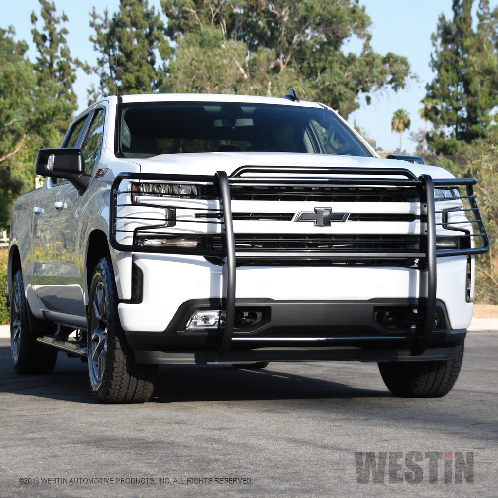 Black-Grille-Guard-;-19-22-Silverado-1500-Must-Go-Via-Truck