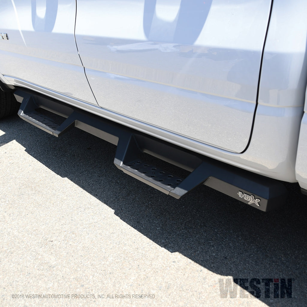 Black-Hdx-Drop-Step-;-Cab-Length-Nerf-Steps-;-19-24-Ram-1500-Quad-Cab