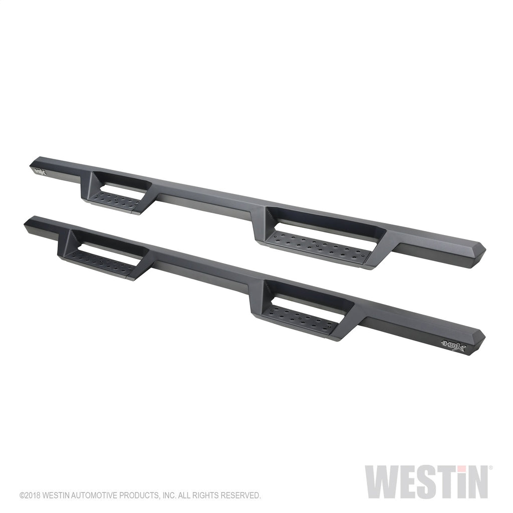 Black-Hdx-Drop-Step-;-Cab-Length-Nerf-Steps-;-19-24-SilveradoSierra-Crew-Cab-1500-20-24-Hd