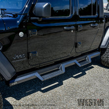 Load image into Gallery viewer, Black-Hdx-Drop-Step-;-Cab-Length-Nerf-Steps-;-20-24-Gladiator