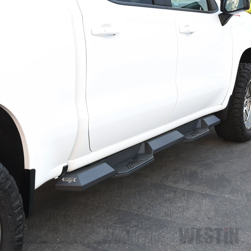 Black-Hdx-Xtreme-Board-;-Cab-Length-Nerf-Steps-;-19-24-SilveradoSierra-Crew-Cab-1500--20-24-Hd