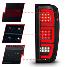Load image into Gallery viewer, Black-Led-Tail-Lights-With-Clear-Lens--Initiation--Sequential-Signals-;-19-23-Sierra-1500--20-23-Sierra-Hd-Without-Led-Tail-Lights