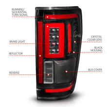 Load image into Gallery viewer, Black-Led-Tail-Lights-With-Clear-Lens-With-Initiation--Sequential-Signal-;-21-23-F150-Fits-Models-Without-Led-Tail-Lights--Blis-System--Models-With-Led-Tail-Lights--Blis-System