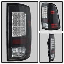 Load image into Gallery viewer, Black-Led-Taillights-13-18-Ram-150025003500-;-Not-Compatible-WIncandescent-Model-;-19-24-Classic