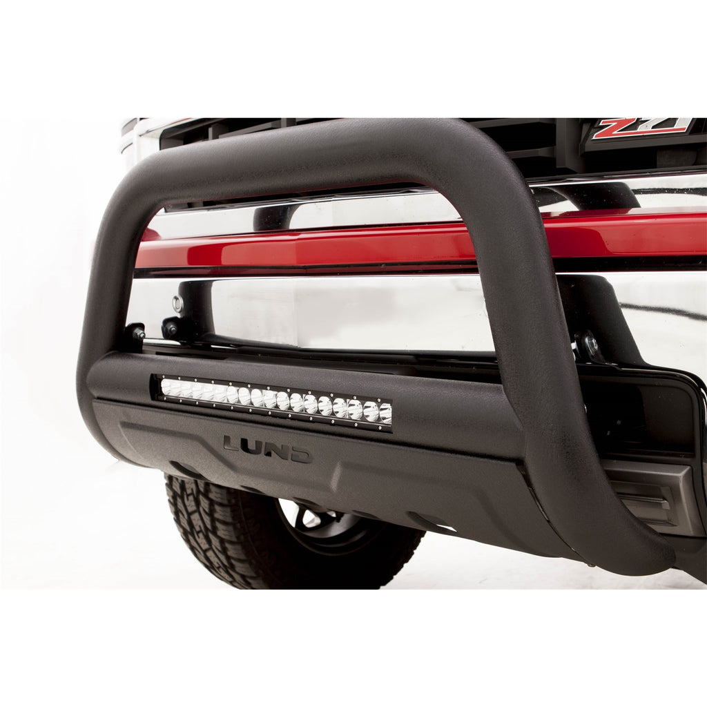 Black-Lighted-Bull-Bar-;-19-24-Ram-1500-;-Includes-Led-Light-Bar--Harness