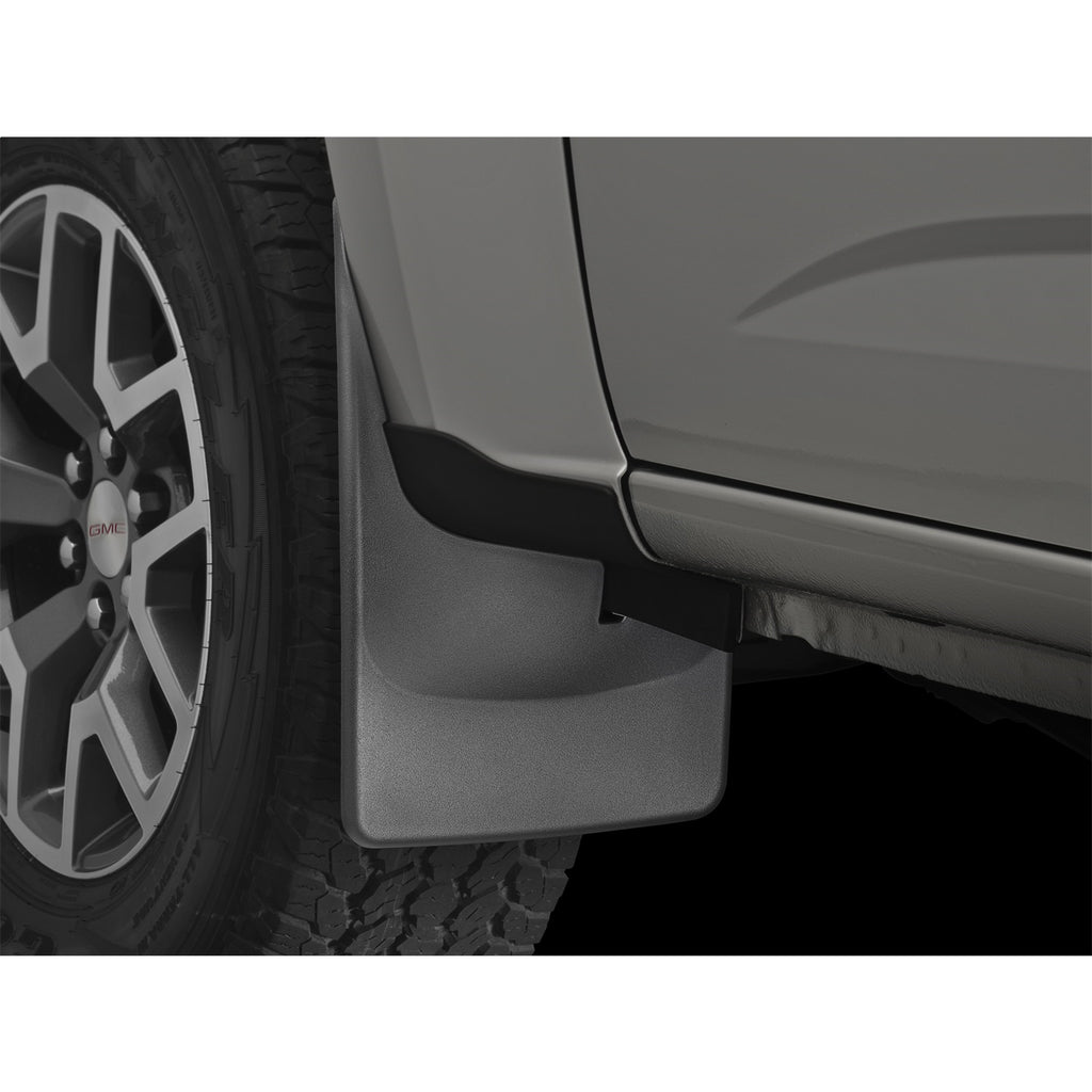 Black-Molded-Custom-Fit-Front-Mud-Flaps-;-15-22-ColoradoCanyon-Without-Fender-FlaresLip-Molding