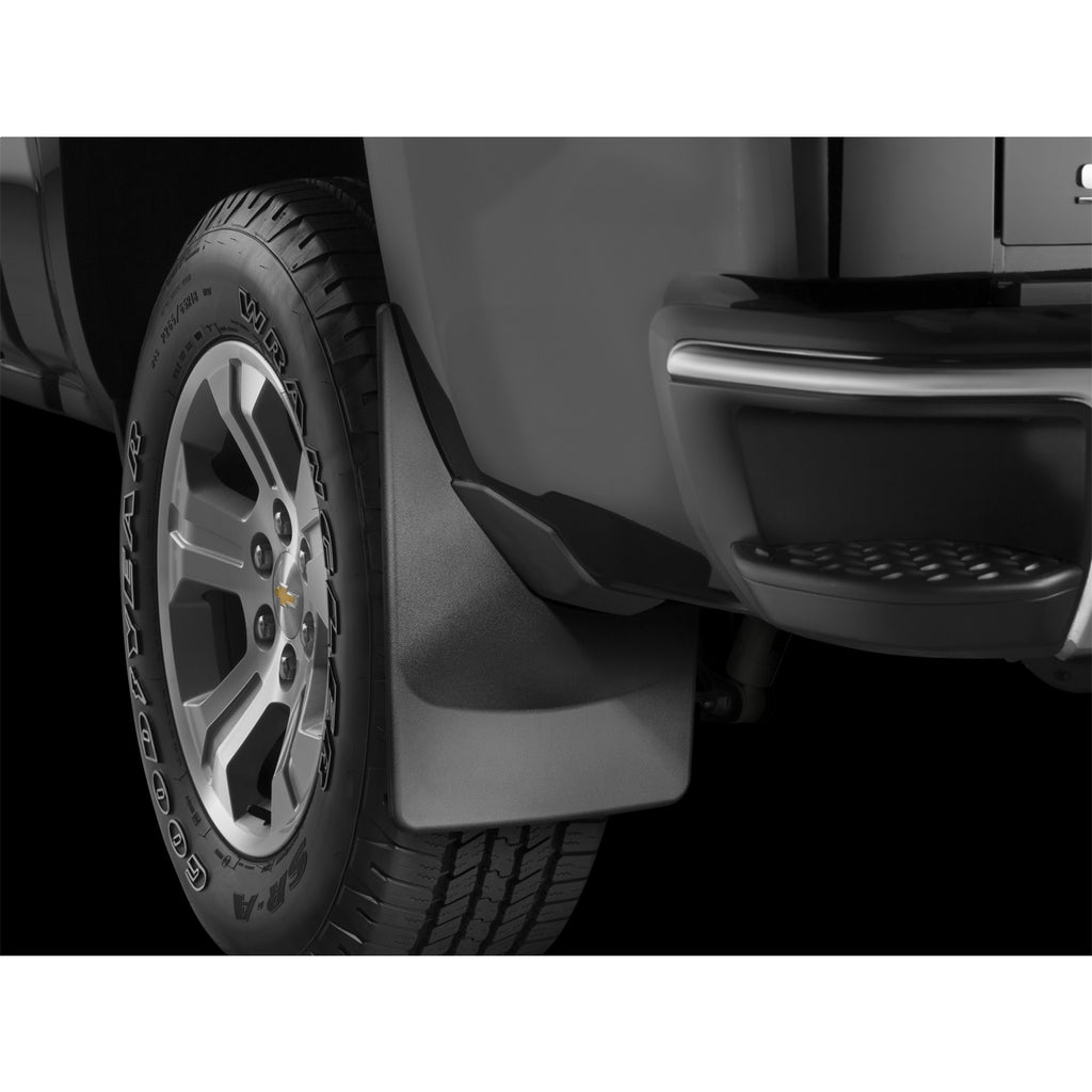 Black-Molded-Custom-Fit-Front-Mud-Flaps-;-19-24-Ram-1500-With-Fender-FlareLip-Molding