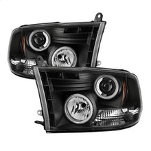 Load image into Gallery viewer, Black-Projector-Headlights-;-Dodge-Ram-09-18-150010-18-25003500-;-Will-Not-Fit-Models-With-Factory-Projector-Headlights-;-19-23-Classic