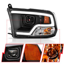 Load image into Gallery viewer, Black-Projector-Plank-Style-Headlights-With-Halo-;-09-18-Ram-1500BrNbsp;