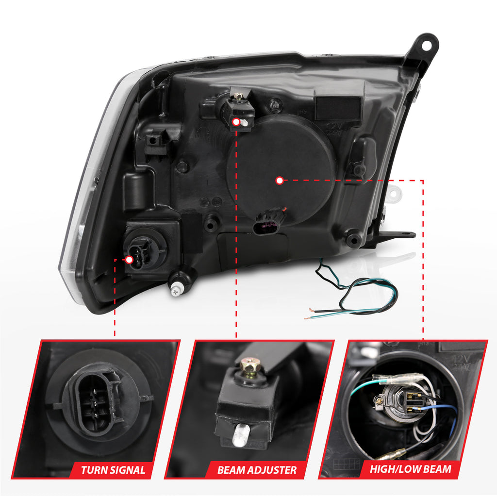 Black-Projector-Plank-Style-Headlights-With-Halo-;-09-18-Ram-1500BrNbsp;