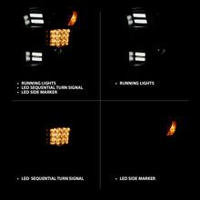 Load image into Gallery viewer, Black-Projector-Plank-Style-Headlights-With-Sequential-Turn-Signal-;-15-17-F150-Without-Factory-Led-Headlights