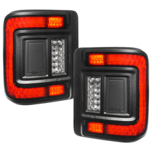 Load image into Gallery viewer, Black-Series-Flush-Mount-Led-Tail-Lights-For-Jeep-Wrangler-Jl