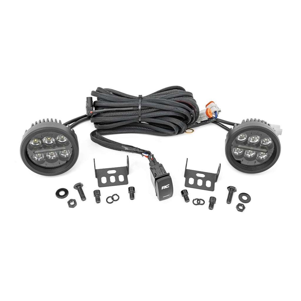 Black-Series-Round-Led-Light-Pair-3.5-Inch-Amber-Drl-Rough-Country