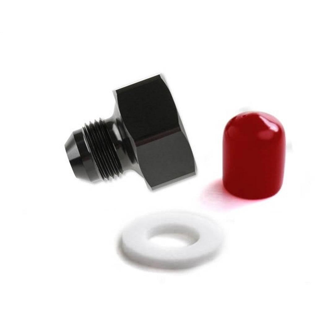 Black-T7075-Aluminum-8An-660-Bottle-Nut-Adapter