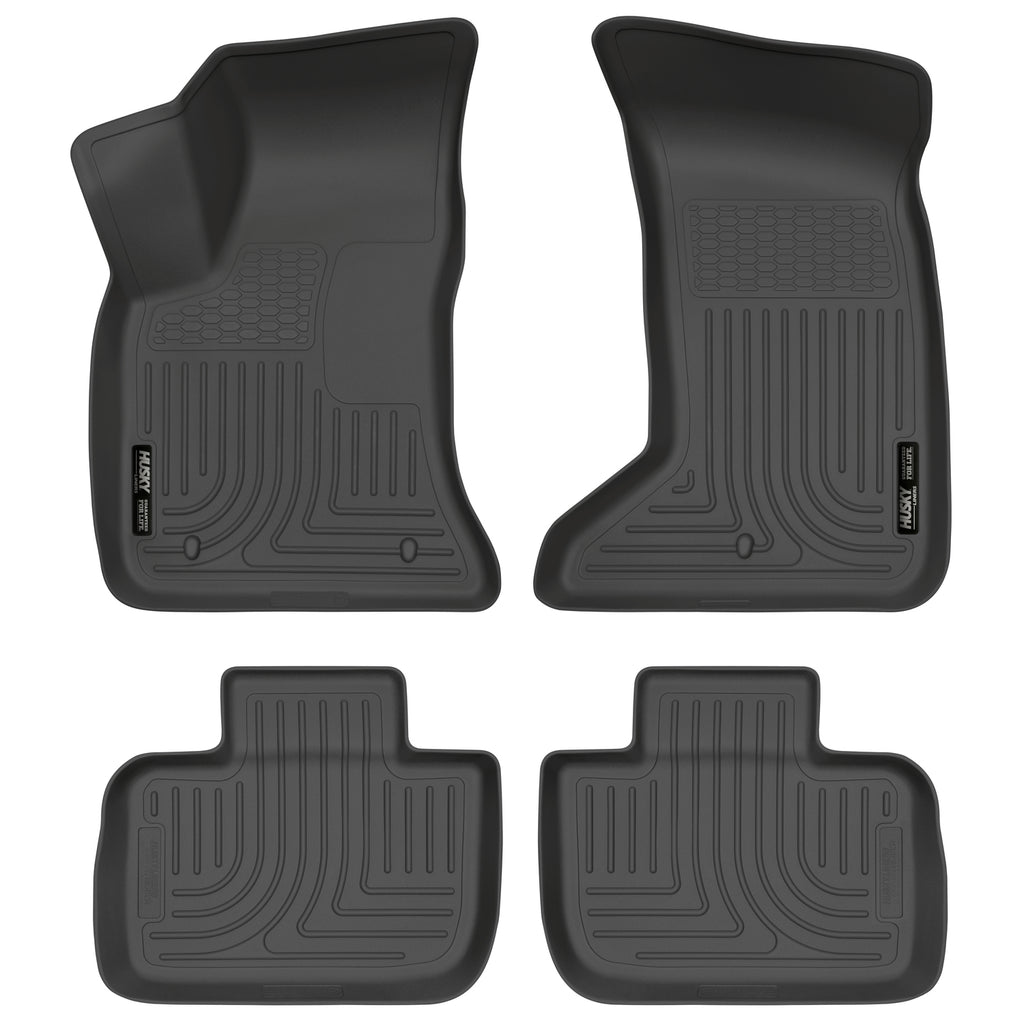 Black-Weatherbeater-Front--Second-Row-Floor-Liners-;-11-22-Charger300-All-Wheel-Drive