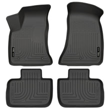 Load image into Gallery viewer, Black-Weatherbeater-Front--Second-Row-Floor-Liners-;-11-22-Charger300-Rear-Wheel-Drive