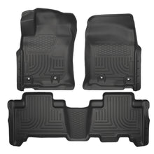 Load image into Gallery viewer, Black-Weatherbeater-Front--Second-Row-Floor-Liners-;-13-21-4Runnner-14-20-Gx460