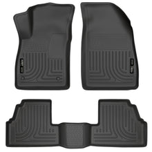 Load image into Gallery viewer, Black-Weatherbeater-Front--Second-Row-Floor-Liners-;-15-22-Trax-13-22-Encore