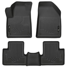 Load image into Gallery viewer, Black-Weatherbeater-Front--Second-Row-Floor-Liners-;-15-23-Cherokee