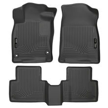 Load image into Gallery viewer, Black-Weatherbeater-Front--Second-Row-Floor-Liners-;-16-20-Civic-Coupe16-21-Sedan-17-21-Civic-Hatchback19-21-Insight
