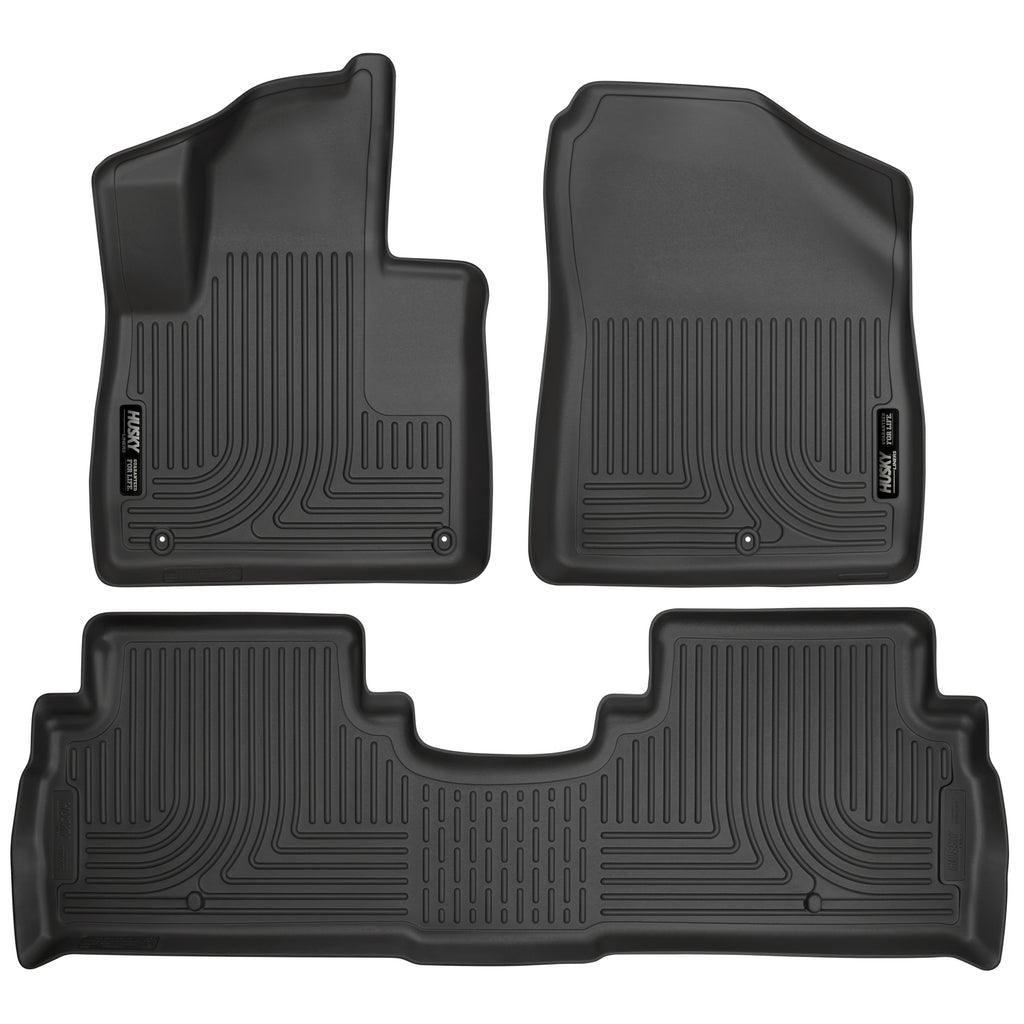 Black-Weatherbeater-Front--Second-Row-Floor-Liners-;-16-20-Sorento