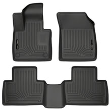 Load image into Gallery viewer, Black-Weatherbeater-Front--Second-Row-Floor-Liners-;-16-23-Xc90