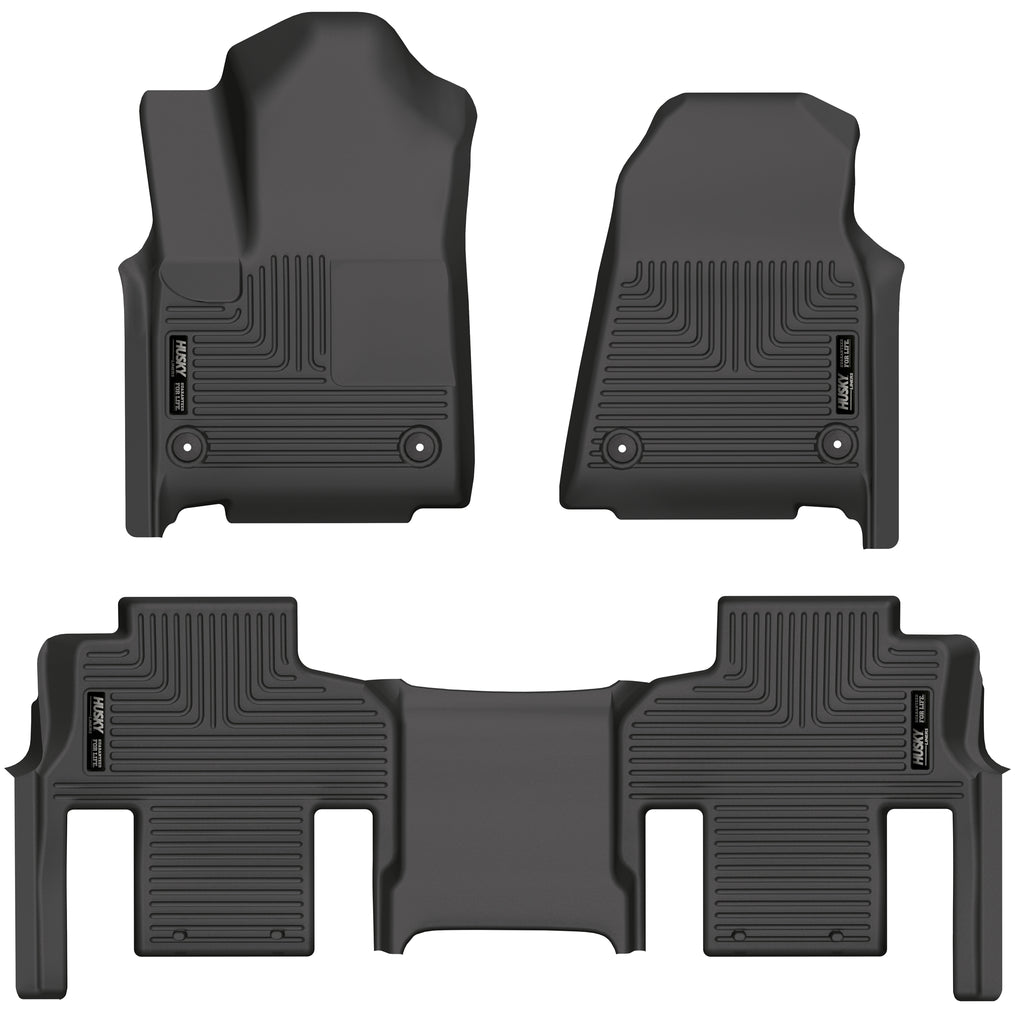 Black-Weatherbeater-Front--Second-Row-Floor-Liners-;-2022-Grand-Wagoneer-;-2Nd-Row-Bucket-Seats