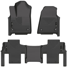 Load image into Gallery viewer, Black-Weatherbeater-Front--Second-Row-Floor-Liners-;-2022-Grand-Wagoneer-;-2Nd-Row-Bucket-Seats