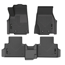 Load image into Gallery viewer, Black-Weatherbeater-Front--Second-Row-Floor-Liners-;-21-23-Grand-Cherokee-L-With-Second-Row-Bench-Seats