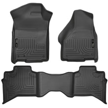 Load image into Gallery viewer, Black-Weatherbeater-Front--Second-Row-Floor-Liners-;-Dodge-Ram-09-18-150019-23-1500-Classic-Quad-Cab
